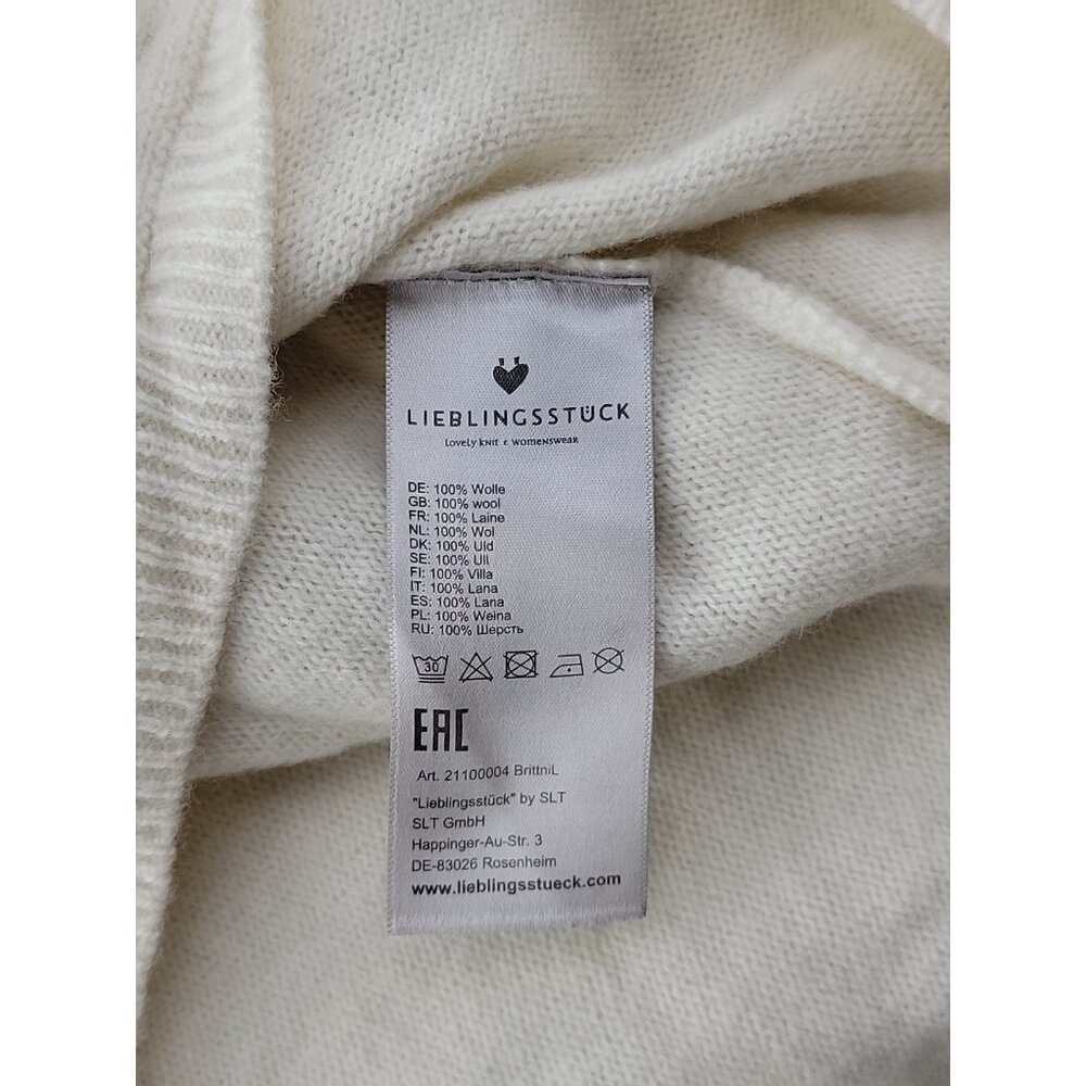 Lieblingsstuck Women’s Sweater Sz 38 M Wool Knit LS Pullover Black Star German - Picture 14 of 15